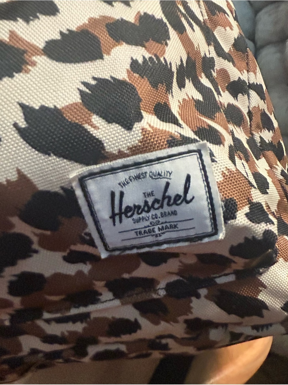 Herschel Supply Co. Leopard Print Backpack in Black, Brown & Cream - Picture 2 of 12